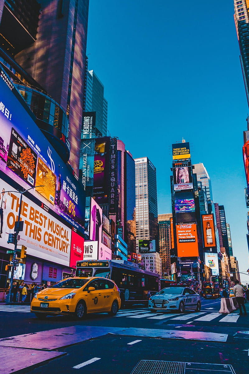 Time Square, Times Square, Nueva York, Fondo de pantalla de teléfono HD |  Peakpx