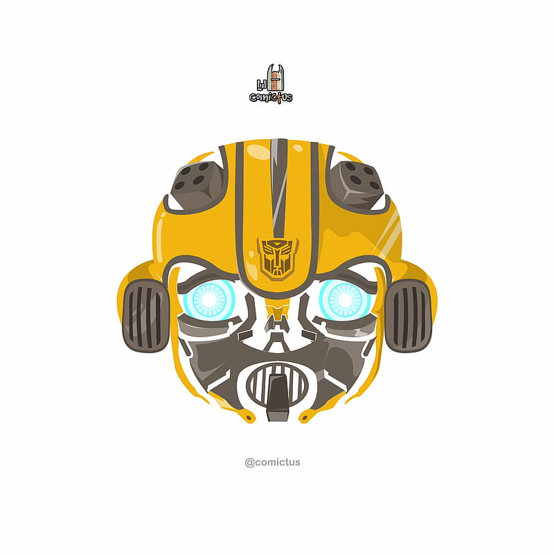 Bumblebee, transformer, desenho, art, HD phone wallpaper