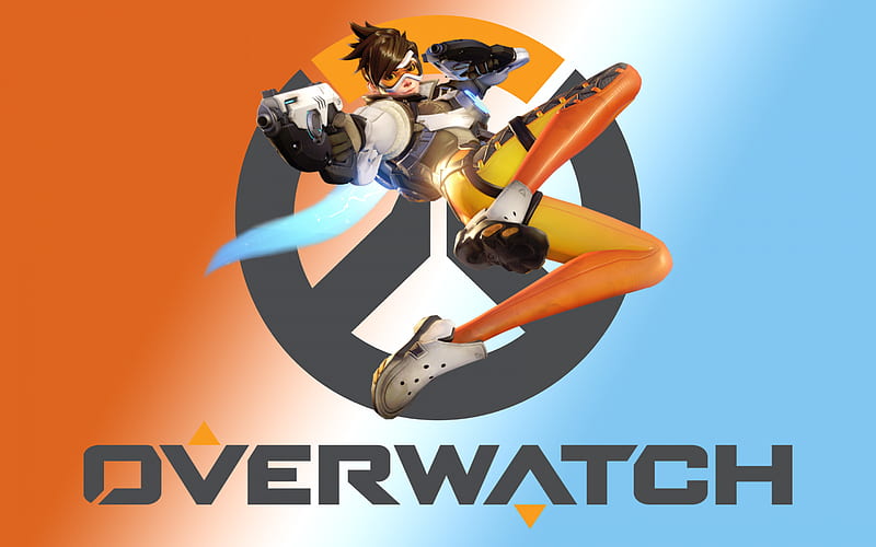 Overwatch, logo, art, characters, Tracer, HD wallpaper | Peakpx