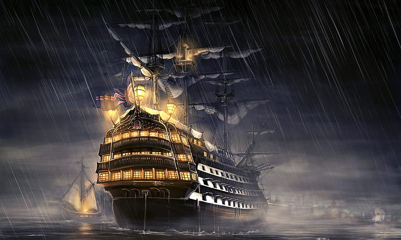 Pirates Of The Caribbean Ship Artwork, ship, artist, artwork, digital-art, HD wallpaper