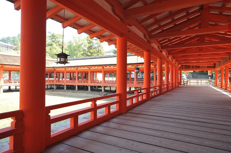 Itsukushima Shrine, gate, japan, torii, japanese, shrine, hiroshima, HD wallpaper