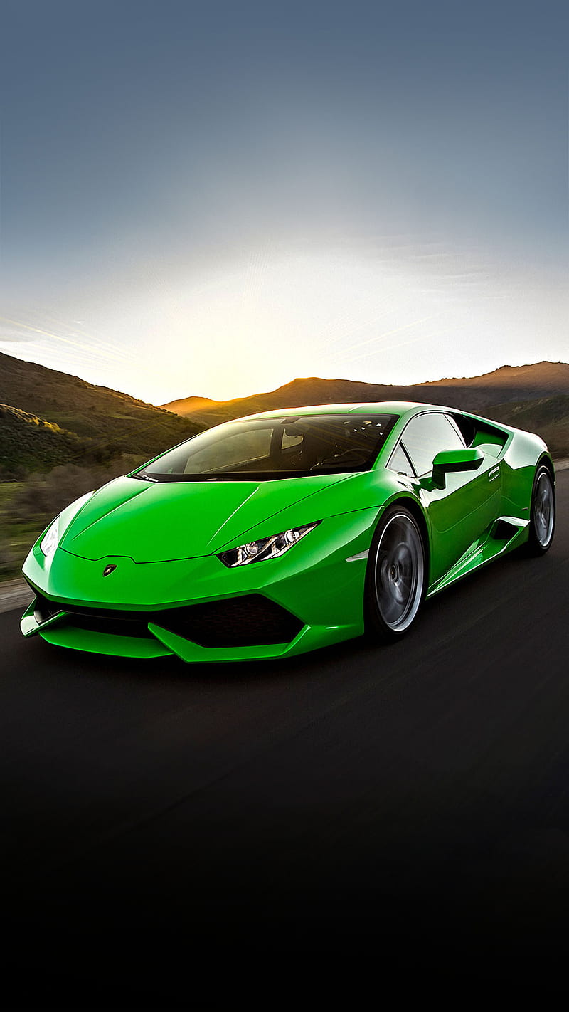Lamborghini, green, huracan, HD phone wallpaper