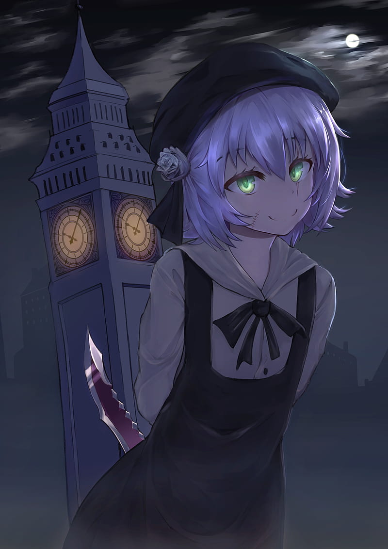 jack the ripper, fate grand order, darkness, clock tower, short hair, Anime, HD phone wallpaper