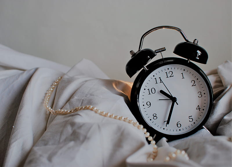 clock, alarm clock, morning, HD wallpaper