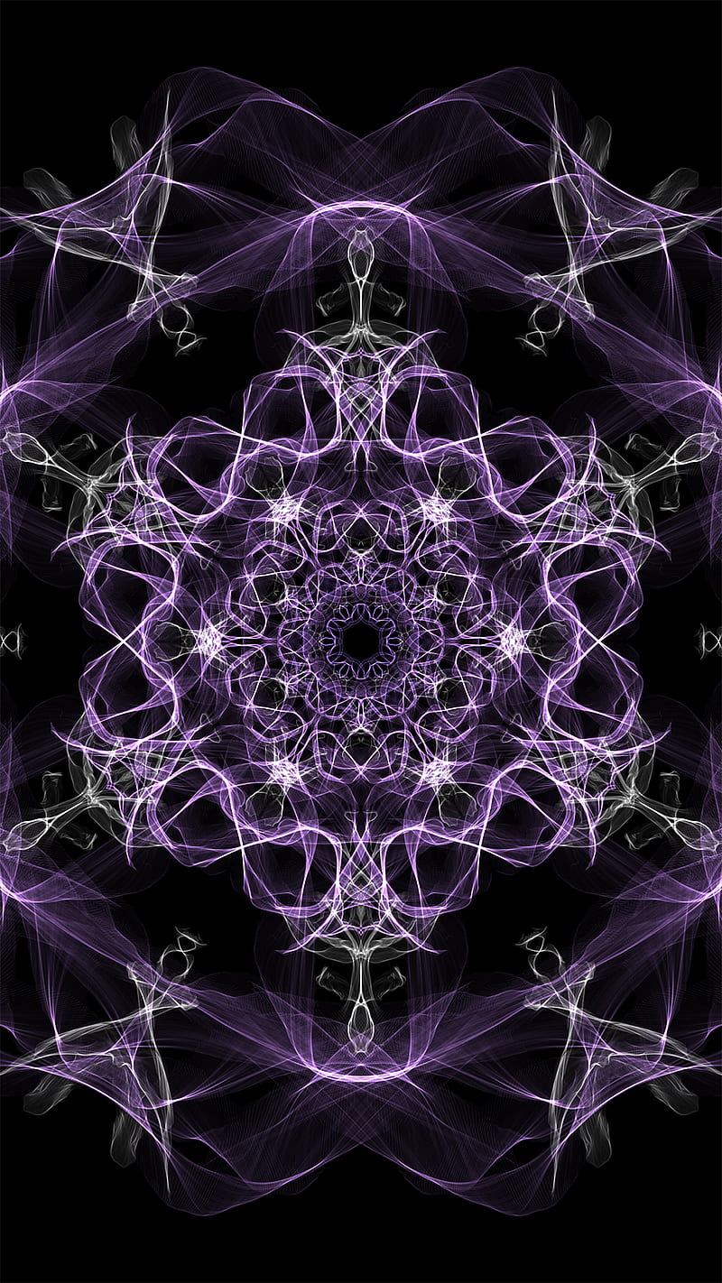 Purple Chakra, abstract, art, meditation, zeegh, HD phone wallpaper