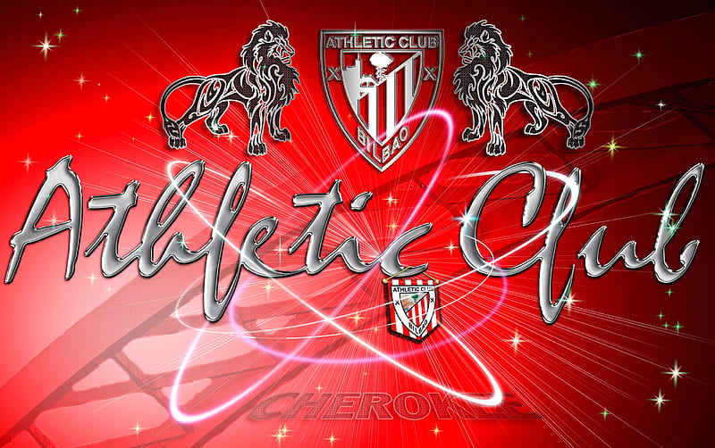 Athletic Club rojo, athletic club, bilbao, shield, HD wallpaper