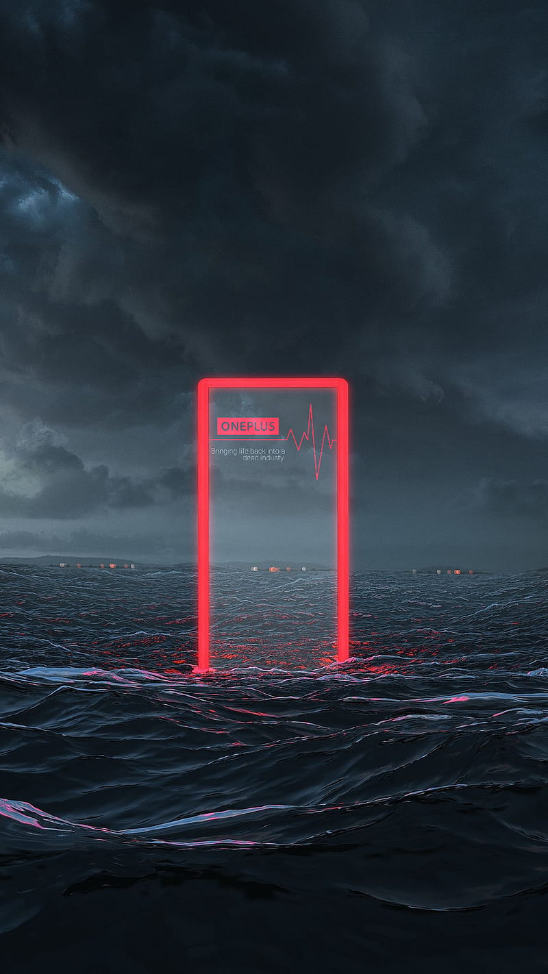 OnePlus, natural, night, ocean, HD phone wallpaper