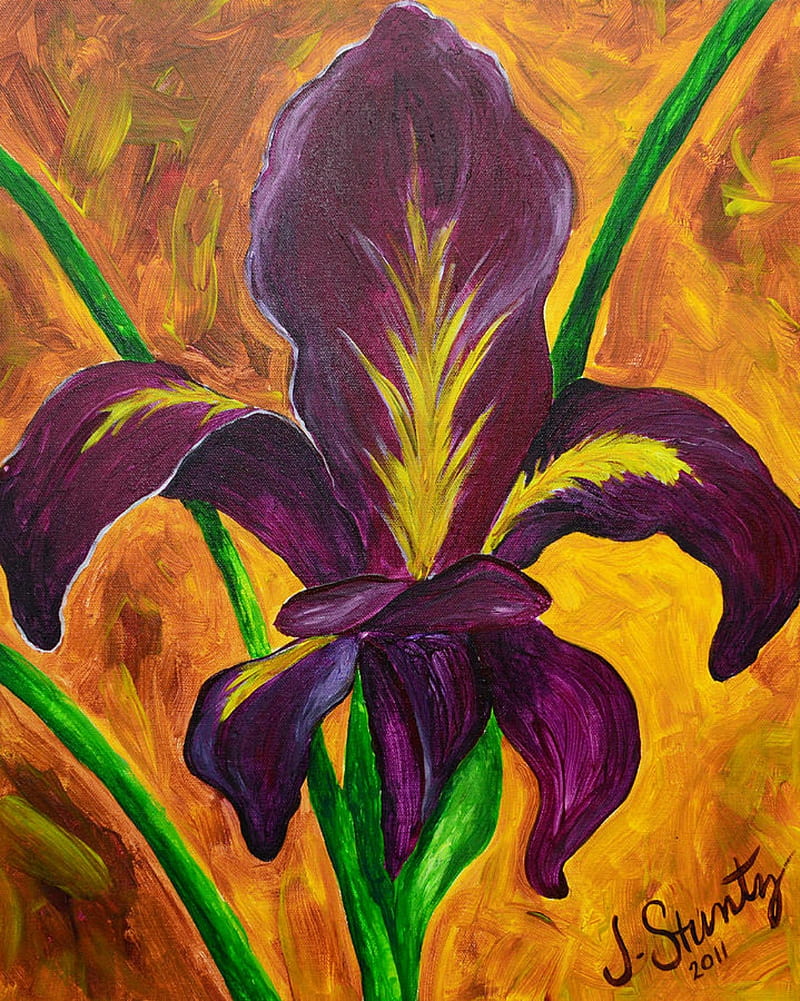 Fleur De Lis 4, art, fleur de lis, flower, mardi gras, new orleans, painting, pretty, HD phone wallpaper