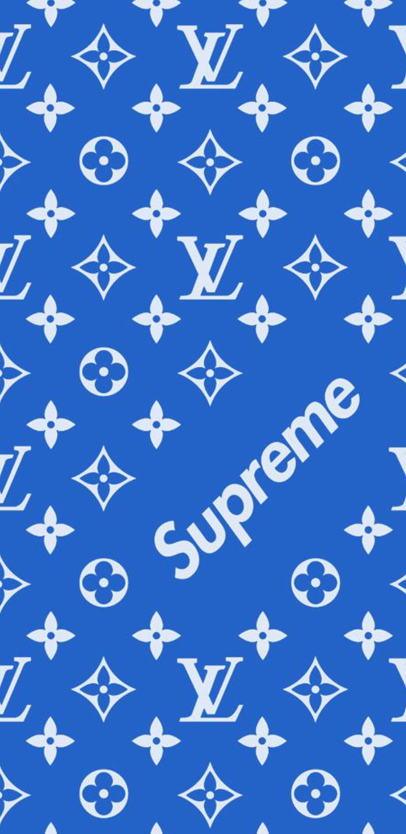Download Red Supreme Louis Vuitton Sticker Wallpaper