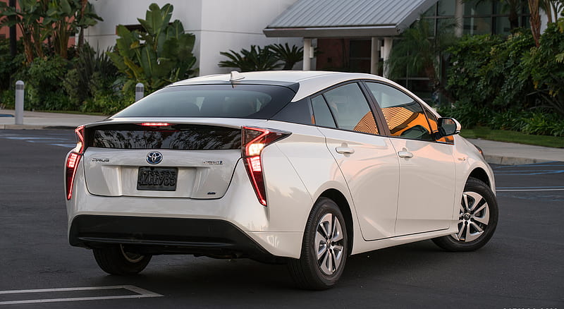 2016 Toyota Prius Two Eco - Rear Three-Quarter , car, HD wallpaper