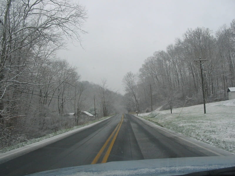 slick roads, snowy, very, cold, HD wallpaper