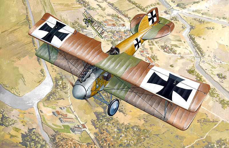 Military Aircraft, Aircraft, Albatros D.II, Biplane, Warplane, HD wallpaper