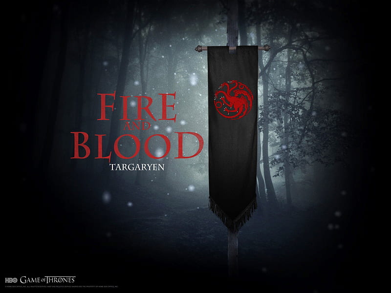 Game of Thrones - House Targaryen, house, westeros, game show, fantasy, tv show George R R Martin, Targaryen, GoT, essos, fantastic, HBO, a song of ice and fire, Game of Thrones, thrones, medieval, entertainment, skyphoenixx1, HD wallpaper