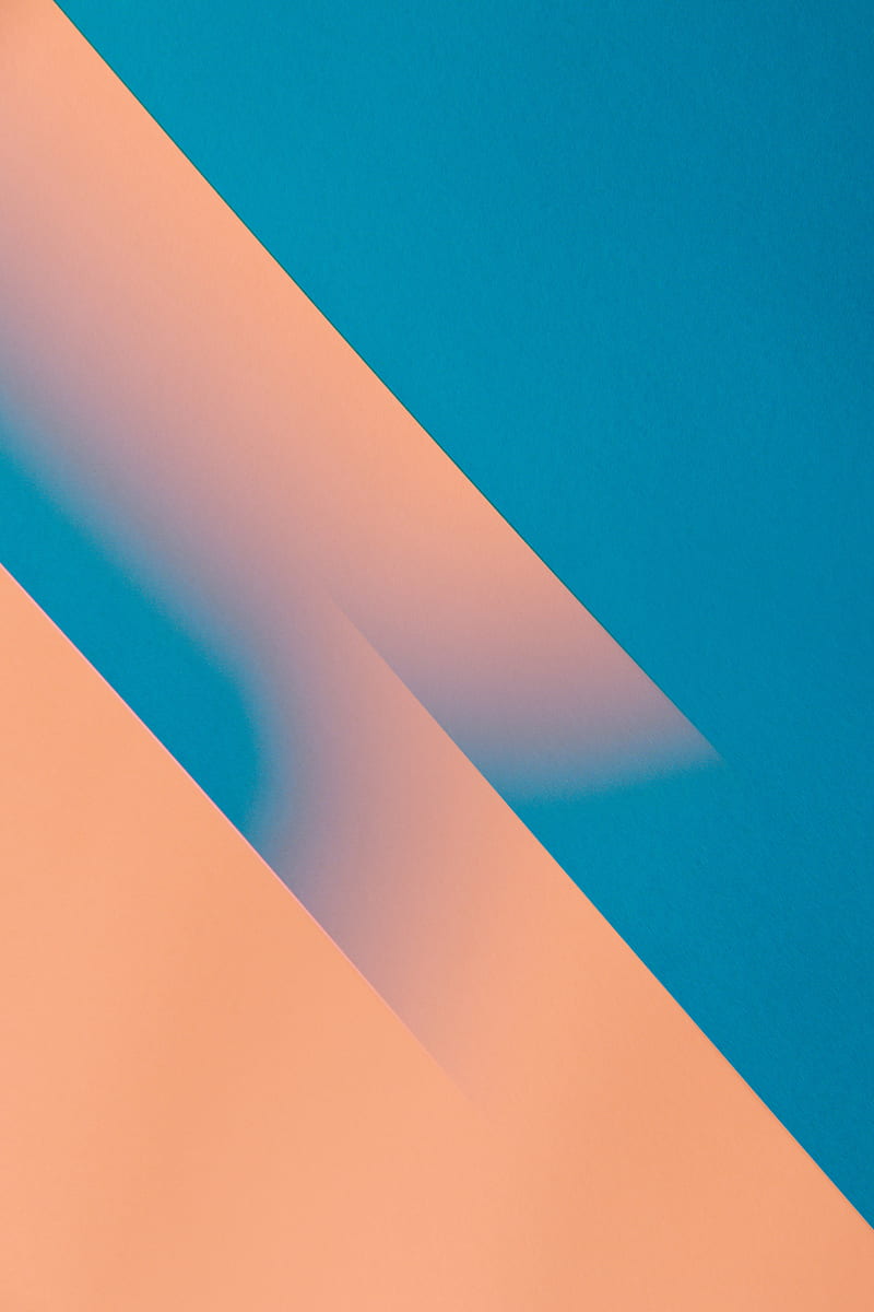Yellow and Blue Painted Wall, HD phone wallpaper
