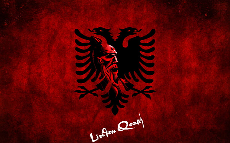 Shqiperia, albania, dardani, eagle, george kastrioti, kosov, shqipe, shqiptar, skenderbeg, skenderbeu, warrior, HD wallpaper
