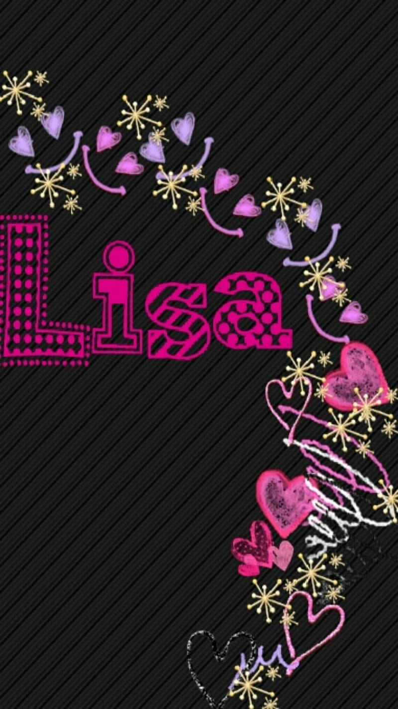 lisa decos, dark, deco, girly, lis209ca, name, HD phone wallpaper