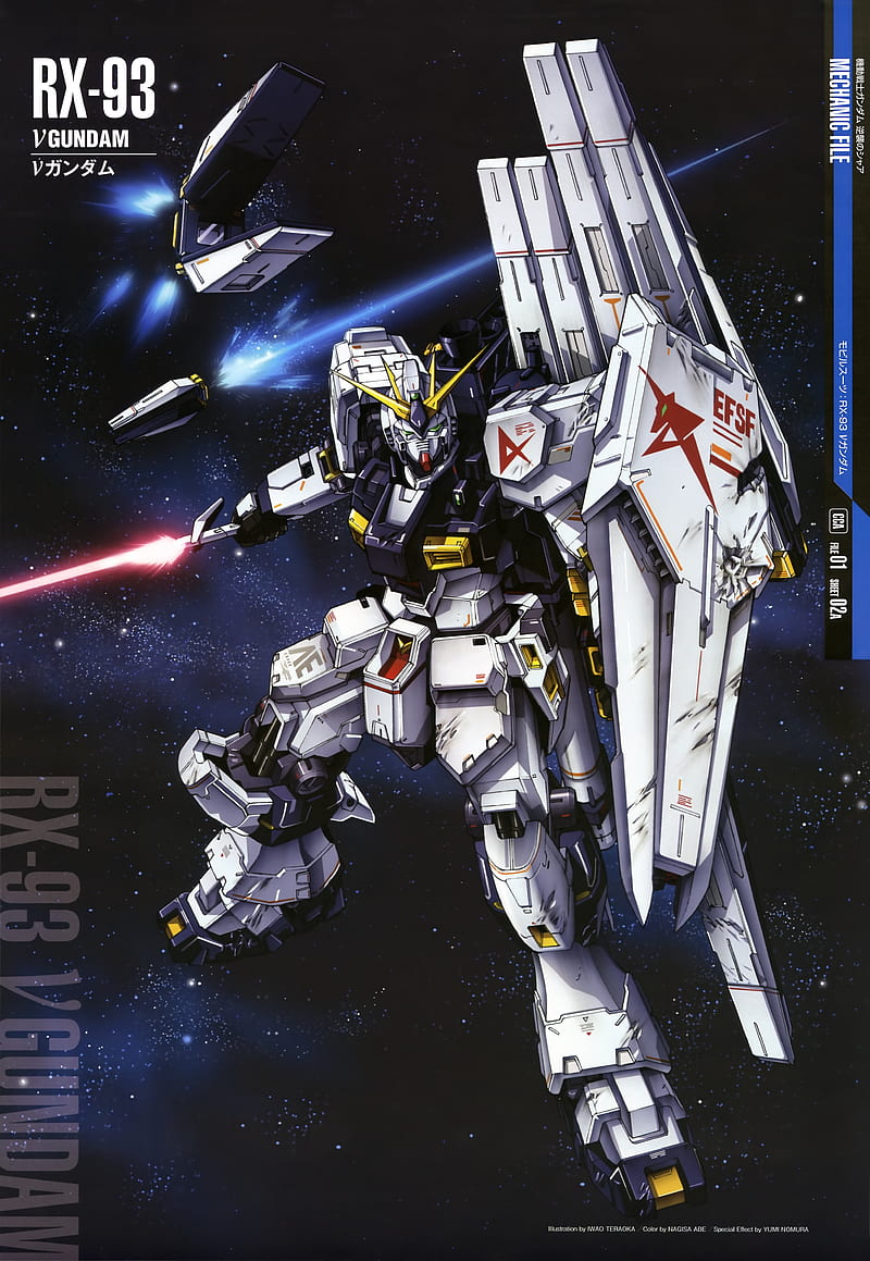 Gundam, robot, Universal Century, space, Mobile Suit Gundam: Char's Counterattack, Nu Gundam, HD phone wallpaper