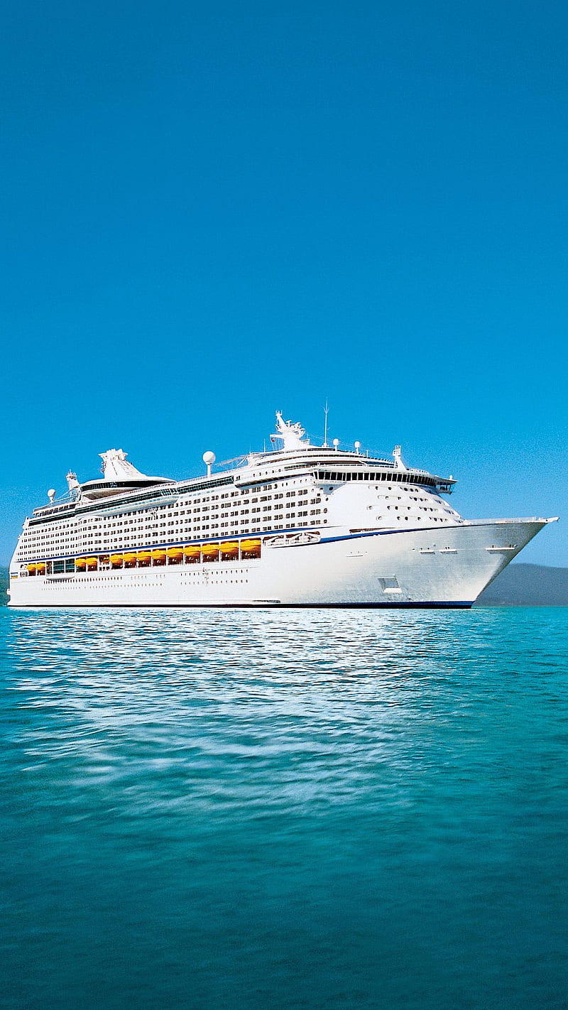 Cruise Ship, caribbean blue, sea, HD phone wallpaper