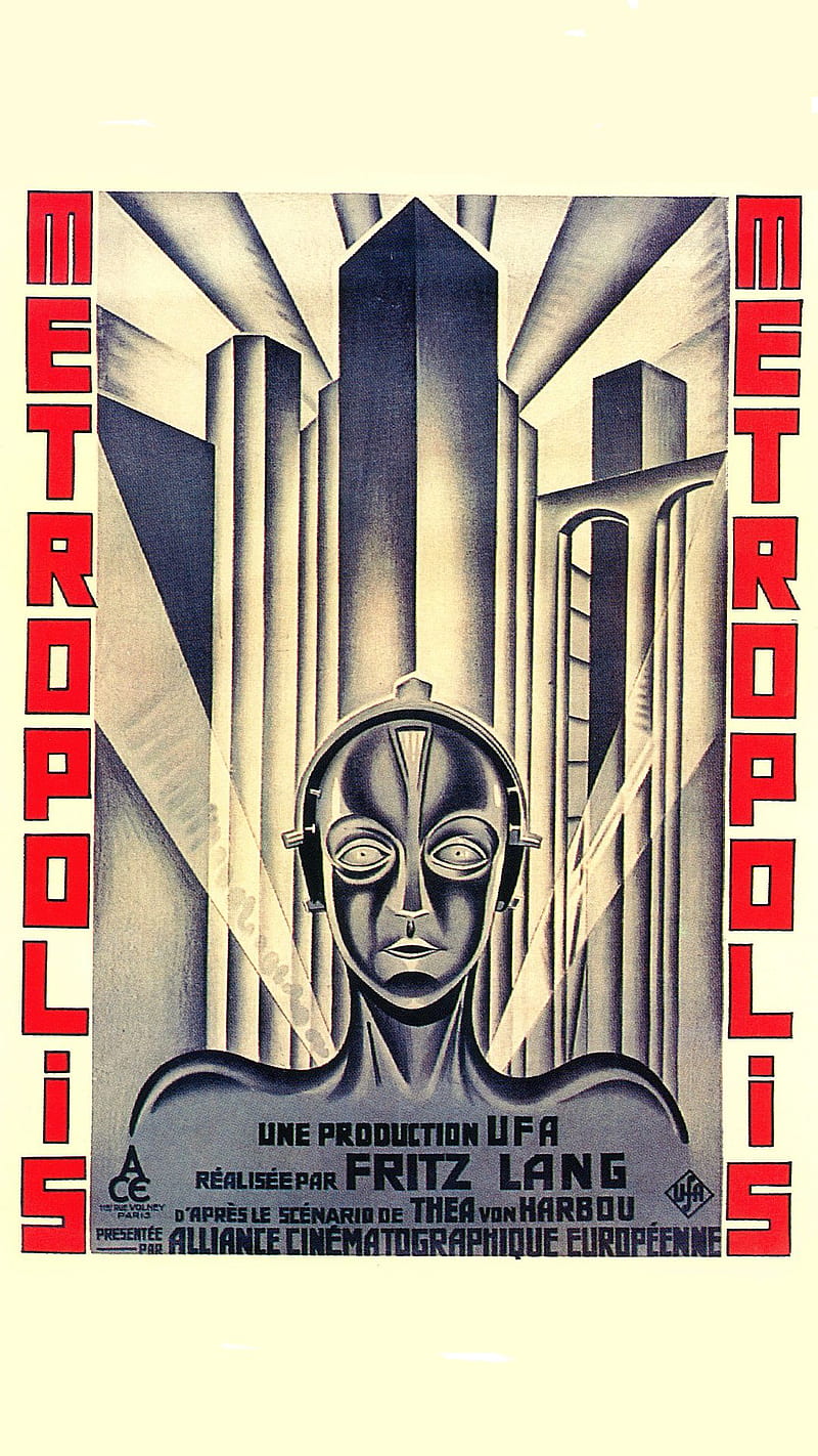 Metropolis, 1927, movie, poster, HD phone wallpaper