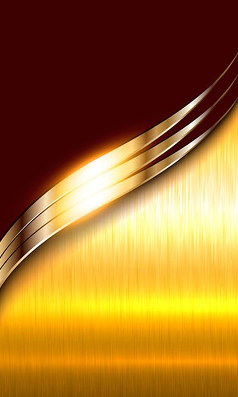 Gold and red, background, desenho, HD phone wallpaper