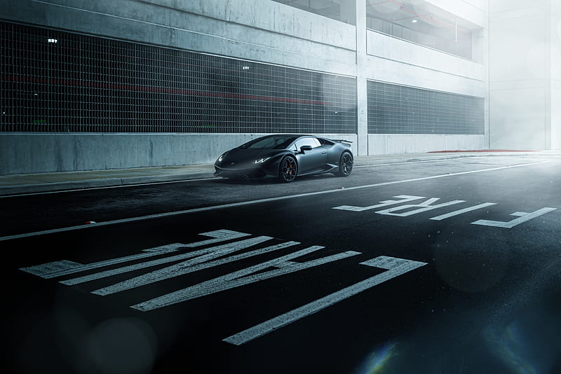 Black Lamborghini Huracan Supercar Vehicle, lamborghini-huracan, lamborghini, carros, HD wallpaper