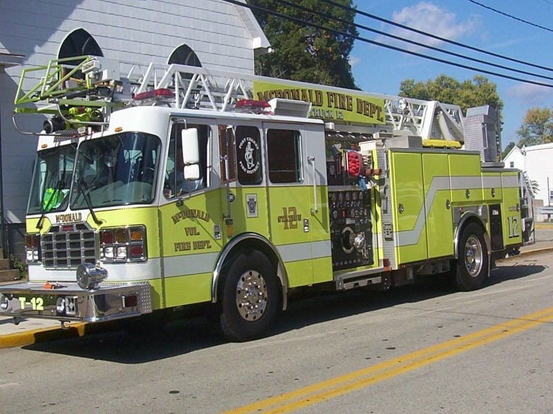 Firetruck, america, fire truck, usa, HD wallpaper