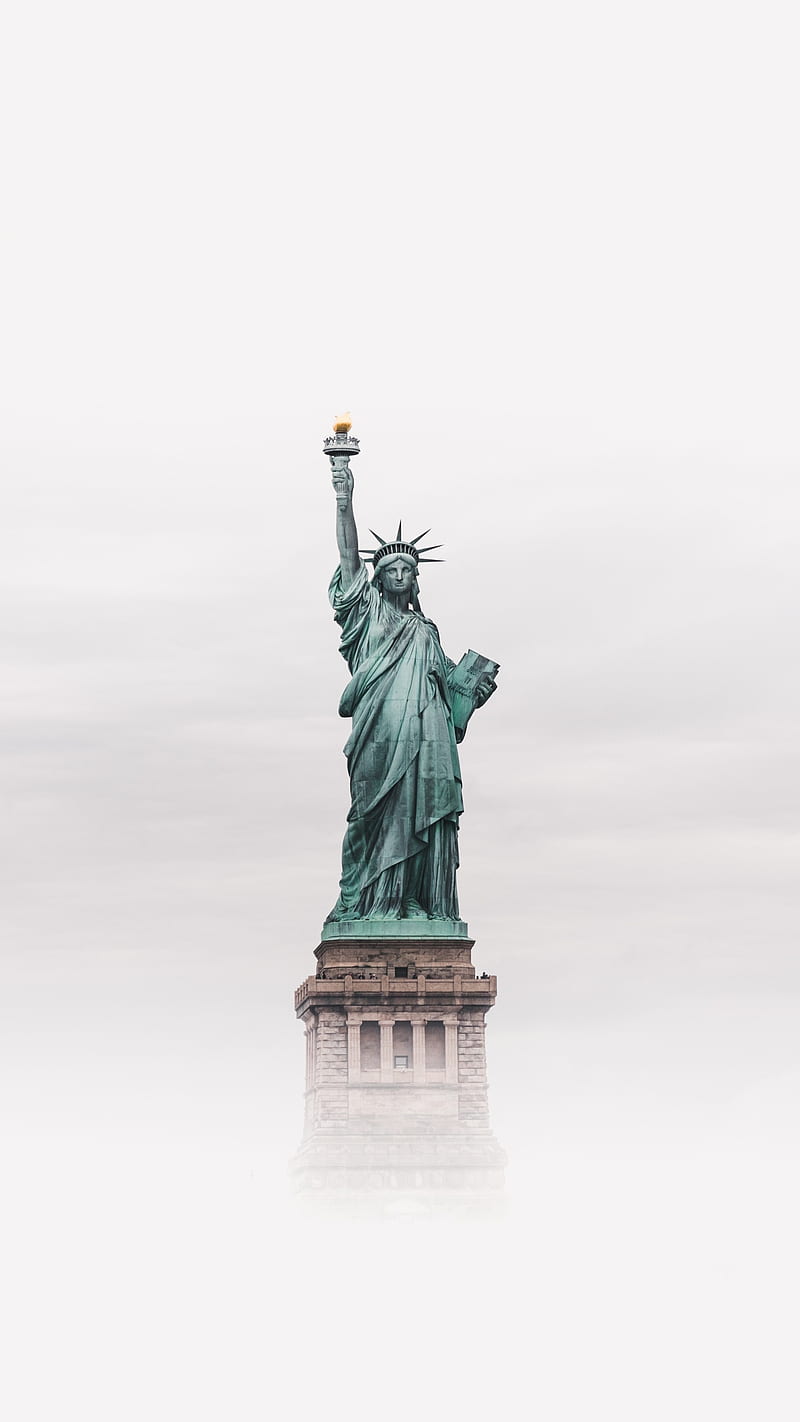 One of seven wonder , statue of liberty, usa, monument, HD phone wallpaper
