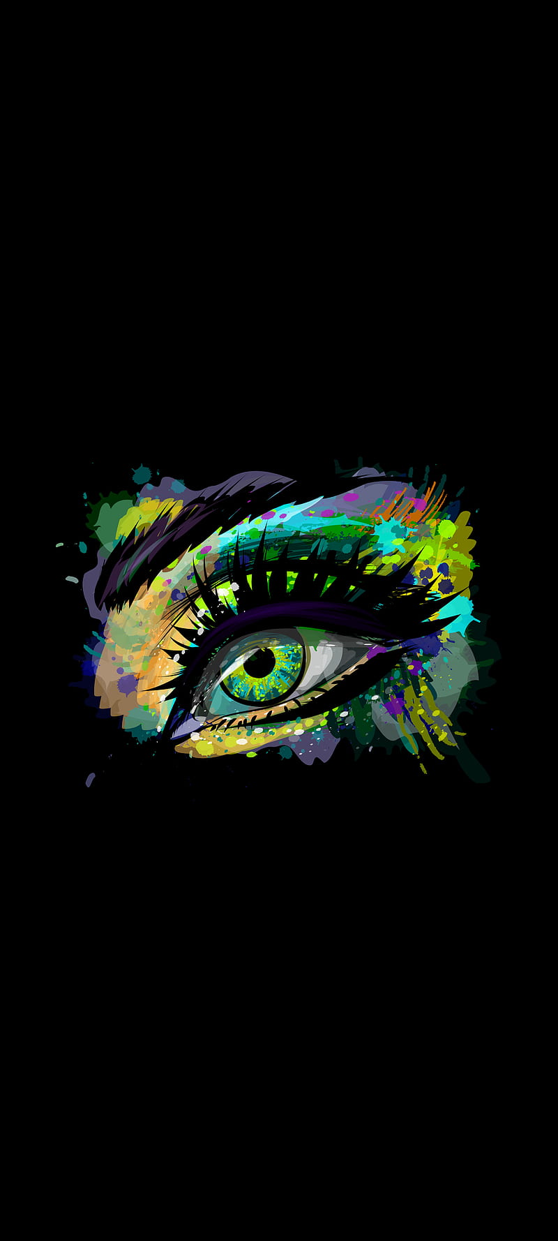 Amoled eye, color, paint, HD phone wallpaper | Peakpx