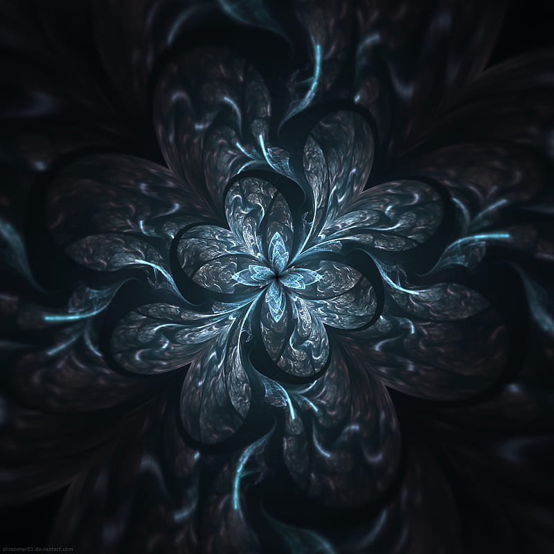 fractal, abstraction, pattern, digital, HD phone wallpaper