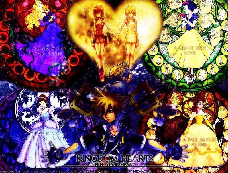 Kingdom Hearts 2 Princesses Snow White Belle Video Game Kingdom Hearts 2 Hd Wallpaper Peakpx