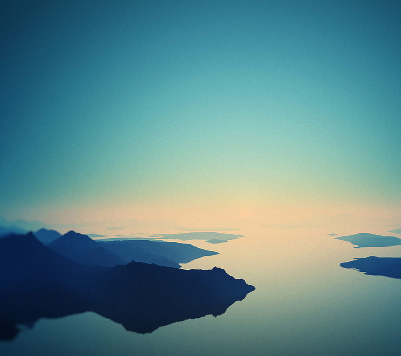 Calm Ocean, blue, ion, sony, water, xperia, HD wallpaper