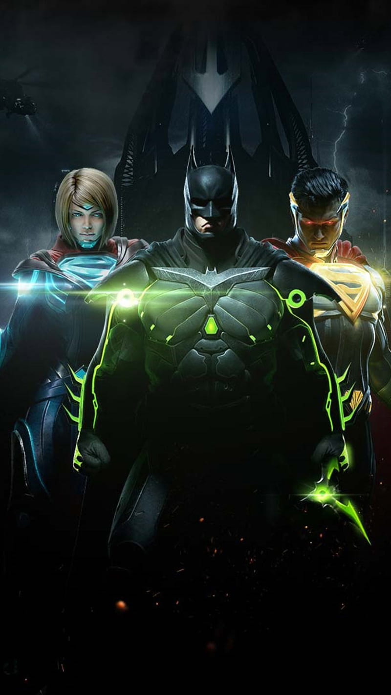 Injustice 2, batman, dc, hero, supergirl, superman, HD phone wallpaper |  Peakpx