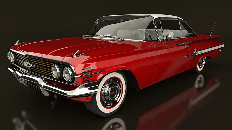 1960 Chevrolet Impala, chevy, auto, impala, car, HD wallpaper