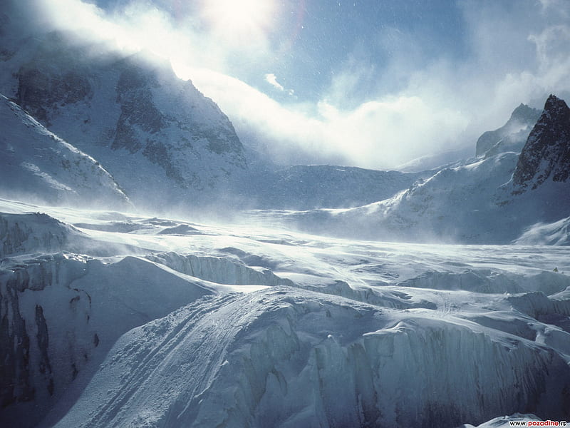Ice, mountain, snow, clouds, sky, frozen, winter, cold, HD wallpaper |  Peakpx