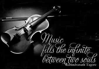 Music......, black and white, black, violin, music, HD wallpaper | Peakpx