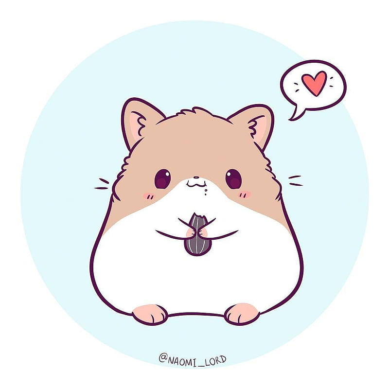 Hamster Kawaii, Cute Cartoon Hamster, HD phone wallpaper | Peakpx