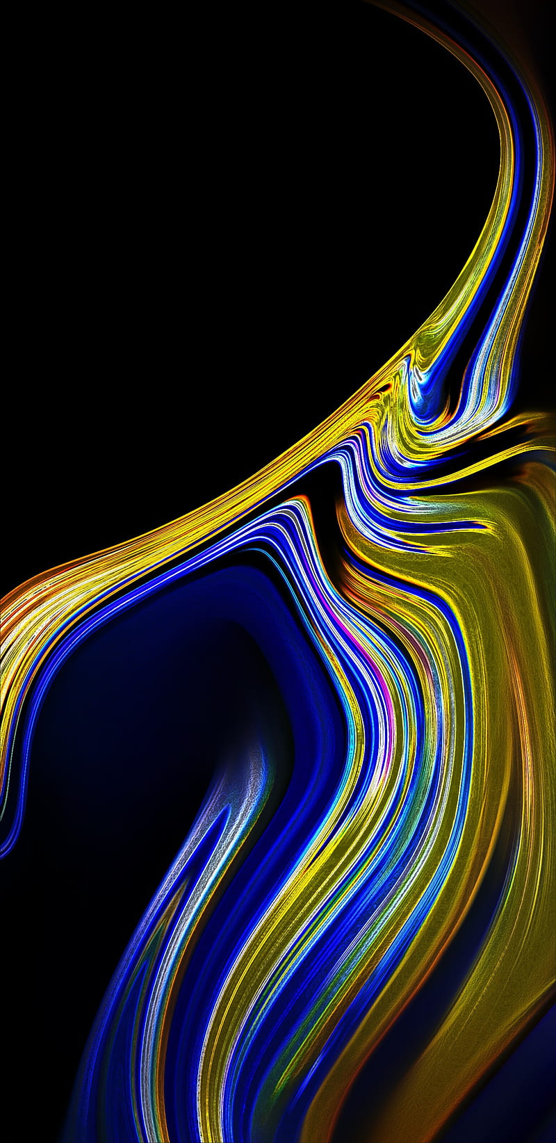 Note 9 Stock neon, blue, edge, epic, galaxy, gold, note 9, samsung, HD phone wallpaper