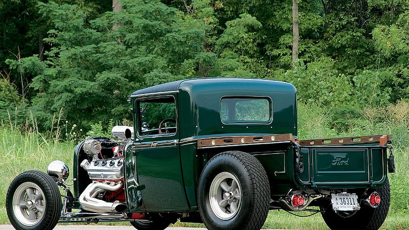 1930 Ford Model A Pickup, Pick-Up, Old-Timer, Ford, Rod, Truck, Model, Hot, HD wallpaper