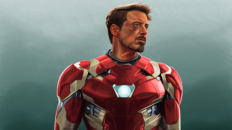 Robert Downery JR Iron Man Art, iron-man, superheroes, artwork, HD wallpaper