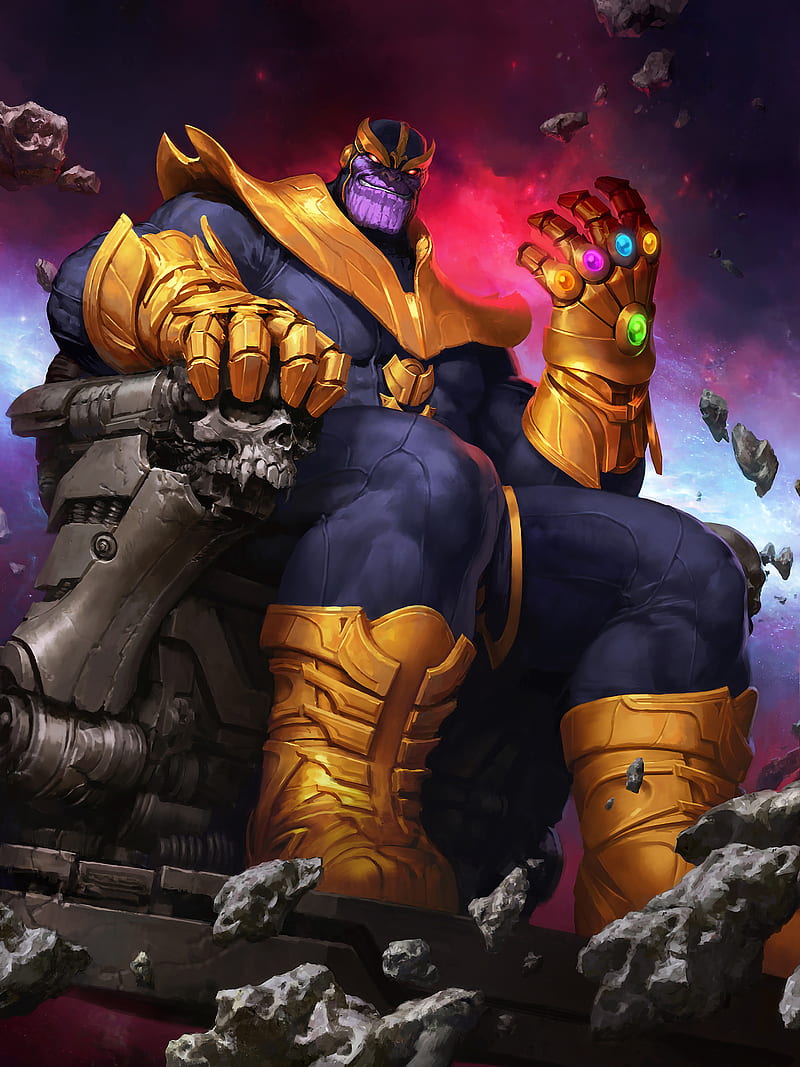 Thanos on Throne, avengers, comics, infinity gauntlet, marvel, HD phone  wallpaper | Peakpx