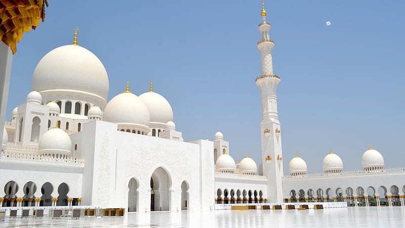 White Mosque Under Blue Sky At Daytime Islamic, HD wallpaper | Peakpx