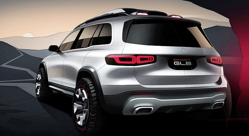 2019 Mercedes-Benz GLB Concept - Design Sketch, car, HD wallpaper | Peakpx