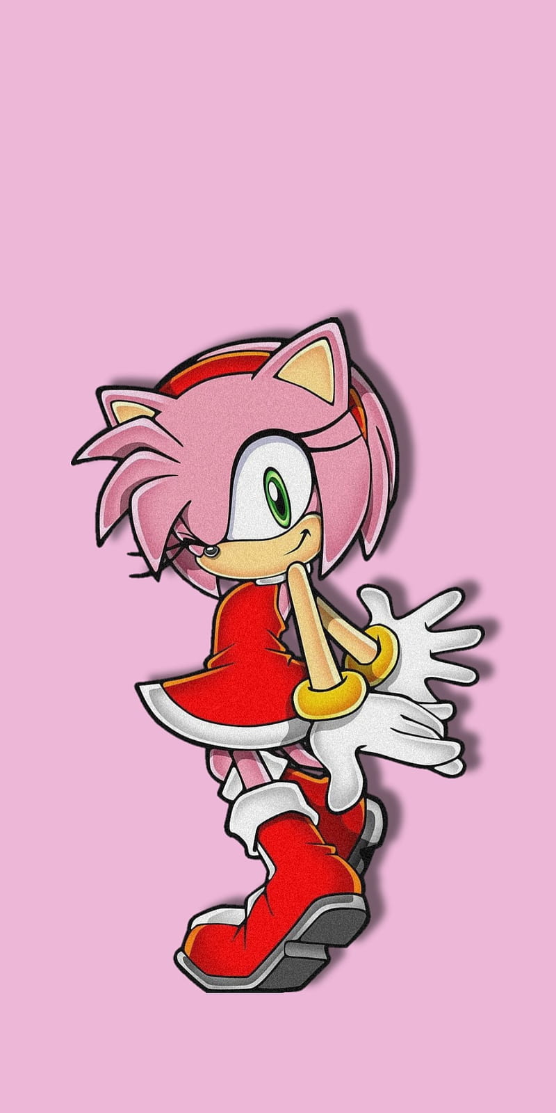 Sonamy Artist Unknown Pink Hedgehog Sonic Amy Rose Hd Phone
