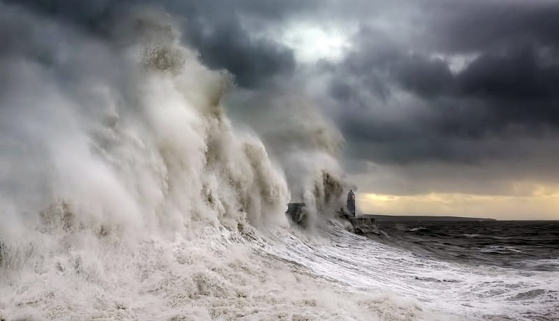 When the sea gets angry, amazing, cloud, storm, wave, HD wallpaper | Peakpx