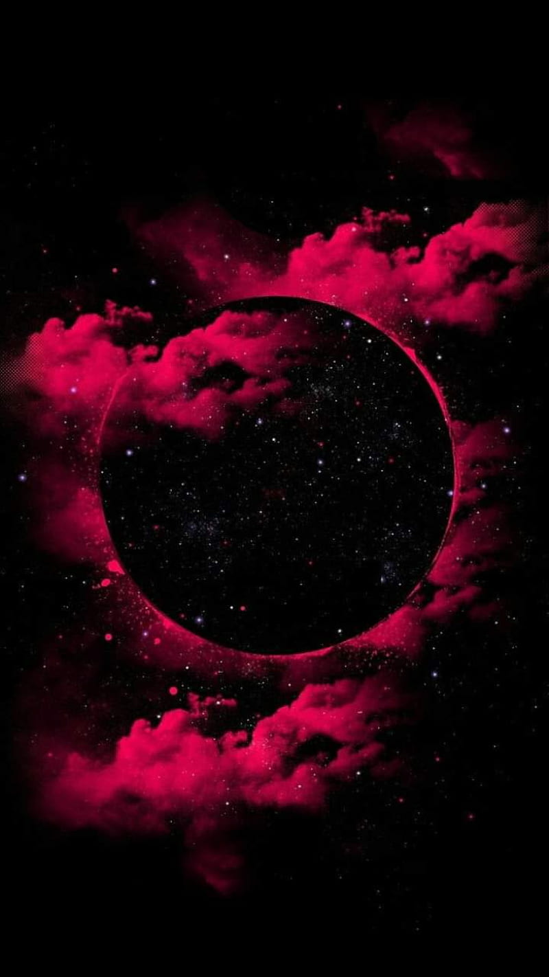 Space red, planets, unknown, HD phone wallpaper