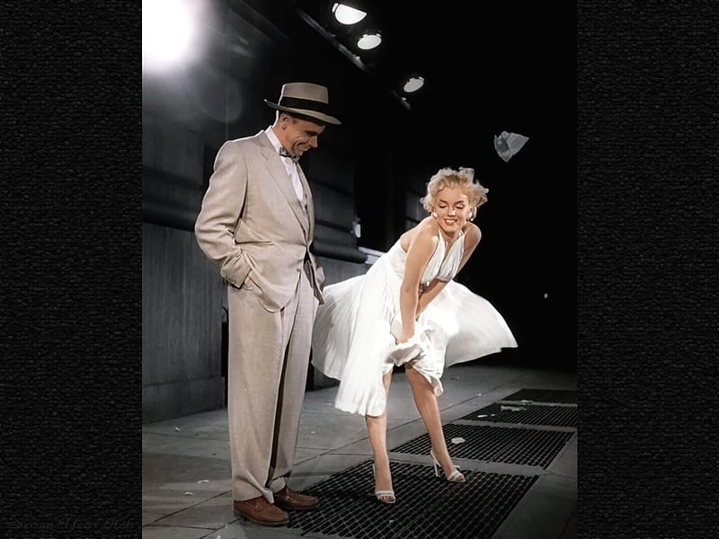 Marilyn Monroe08, bus stop, Marilyn Monroe, asphalt jungle, seven year itch, HD wallpaper