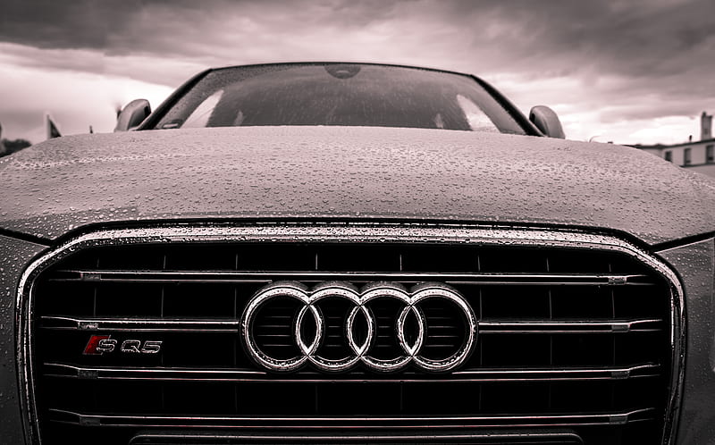 Audi Black and Chrome Grille, HD wallpaper