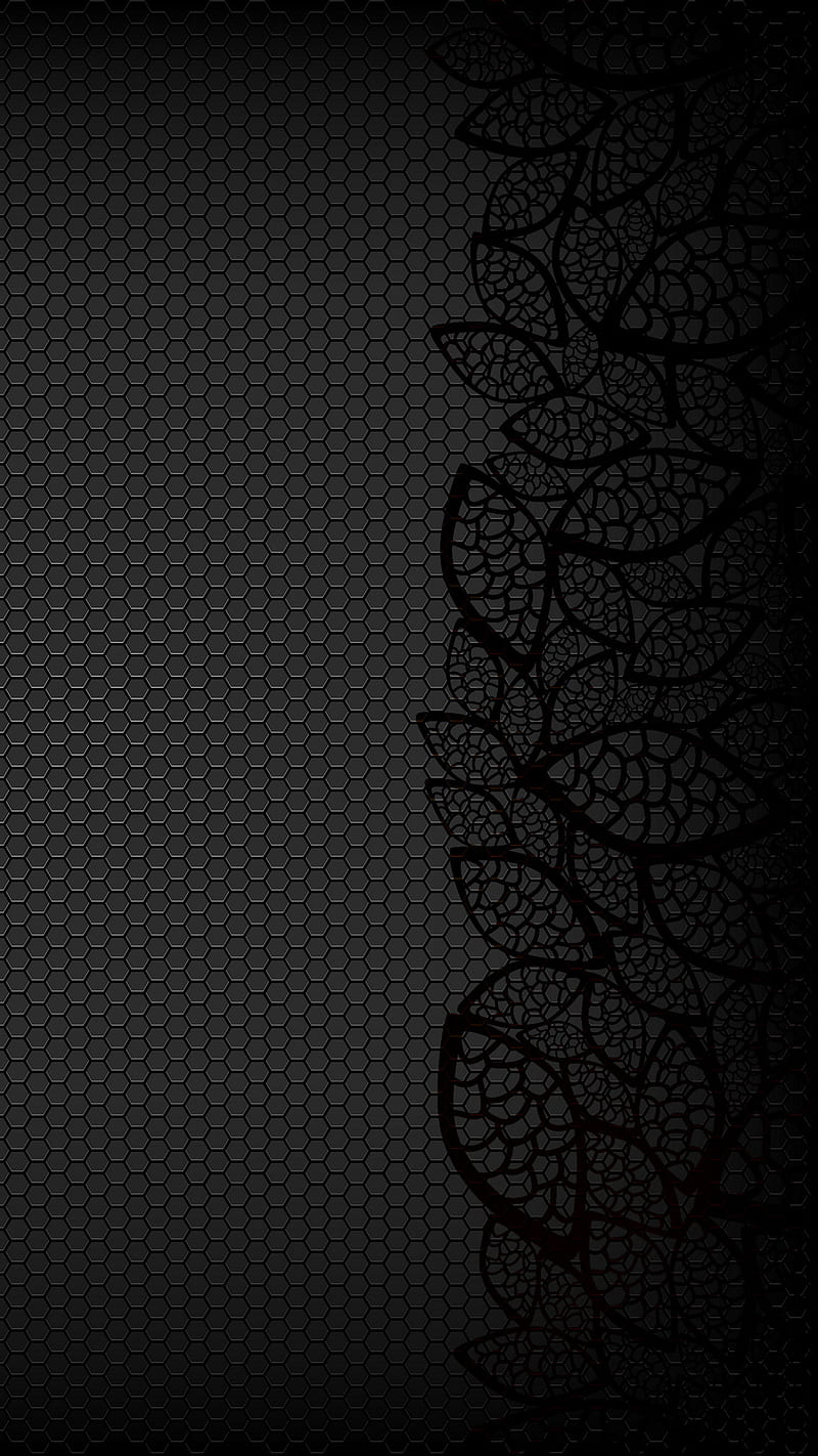 Abstract, flowers, graphic art, gris, s7, s8, super design, HD phone wallpaper