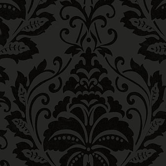 Distressed Damask by Architects Paper  Black  Silver  Wallpaper   Wallpaper Direct