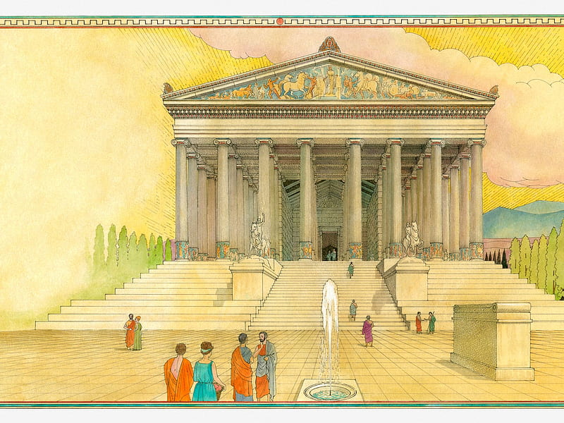 Temple of Artemis at Ephesus, HD wallpaper